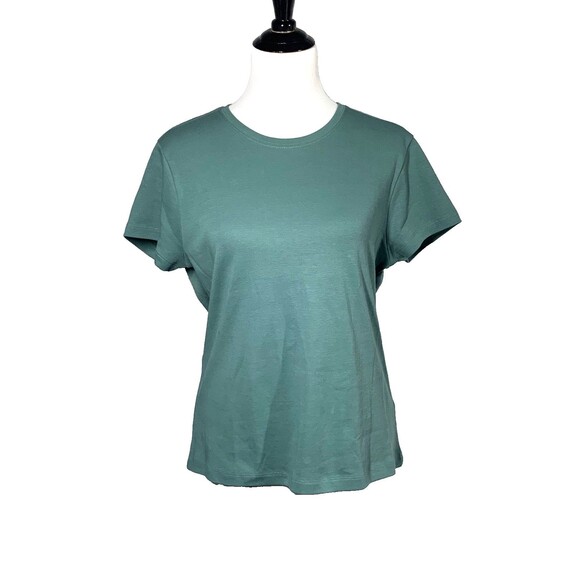 J. Crew Tops - J. Crew Factory Essential Crewneck Short Sleeve Tee Shirt Sz L Earthy Green NWT